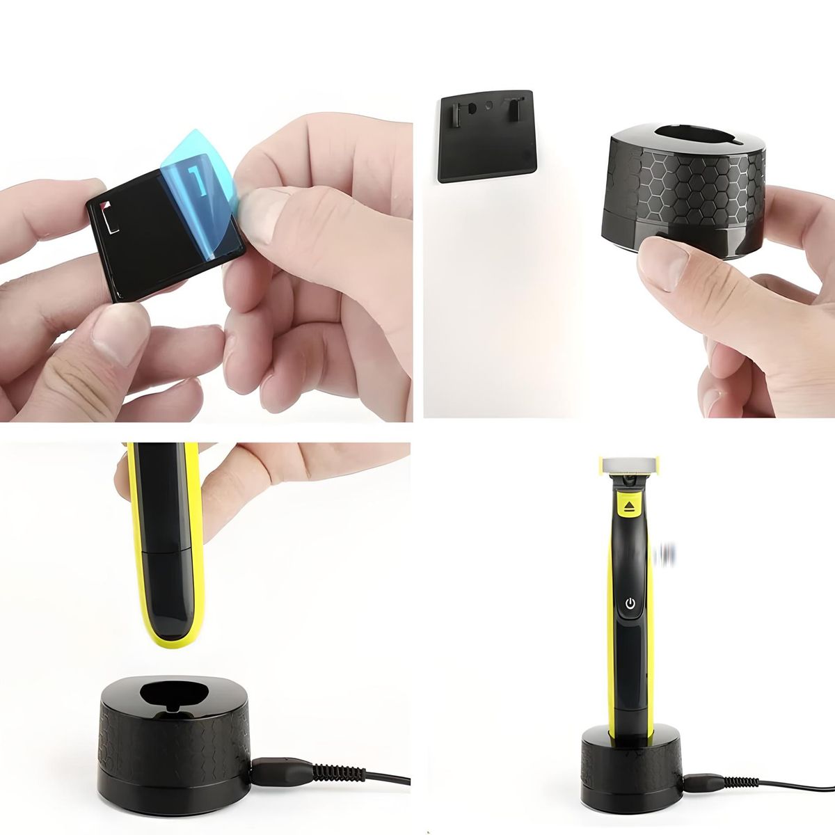 EON - Base De Carga Usb Para Afeitadora Compatible Philips Oneblade