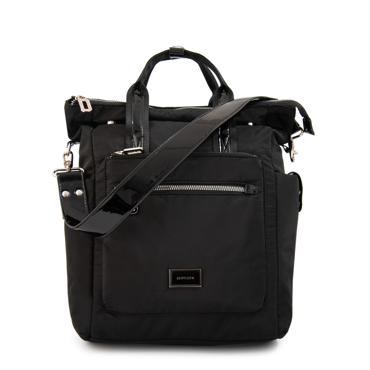 AMPHORA - Mochila porta notebook cecilia mediana negro