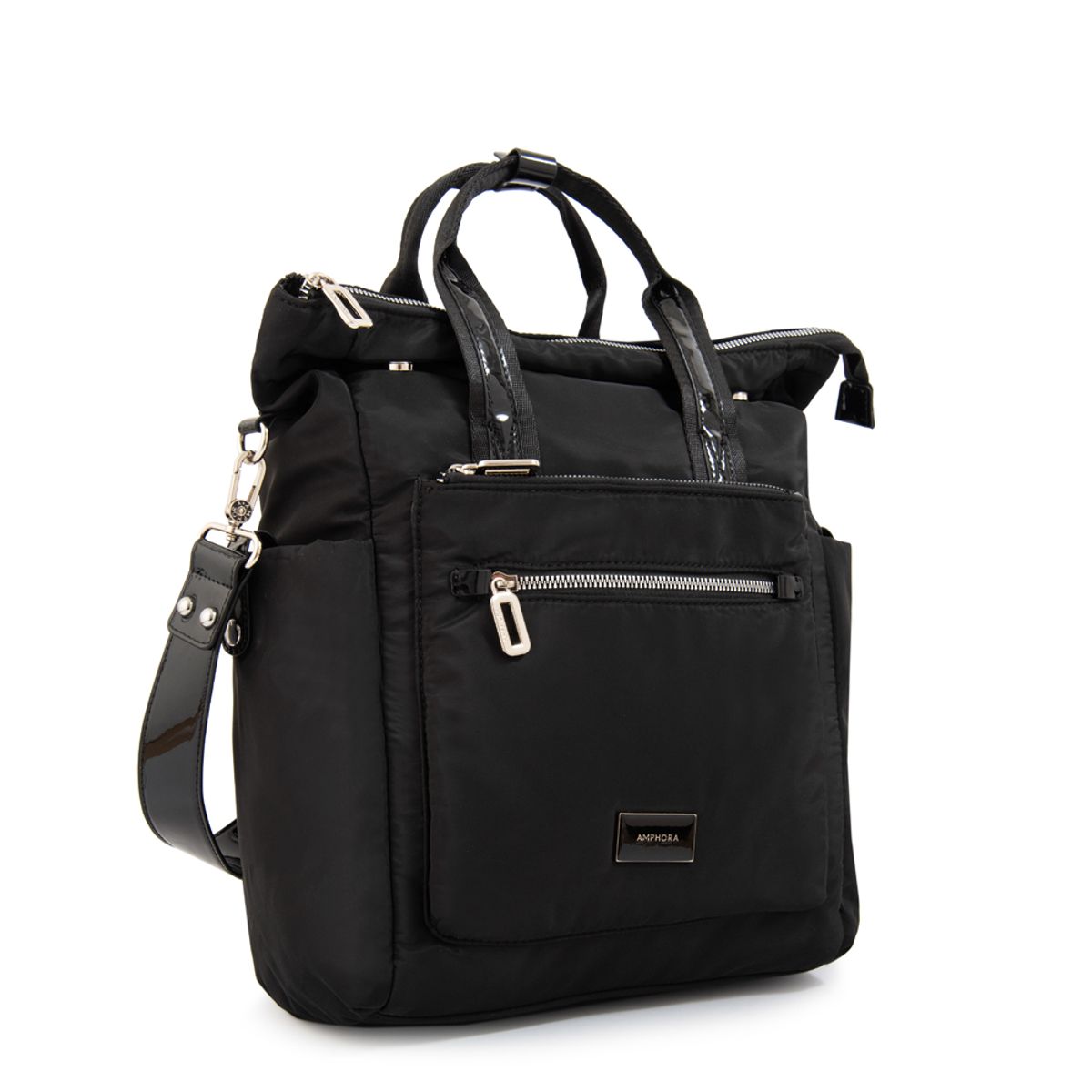 AMPHORA - Mochila porta notebook cecilia mediana negro