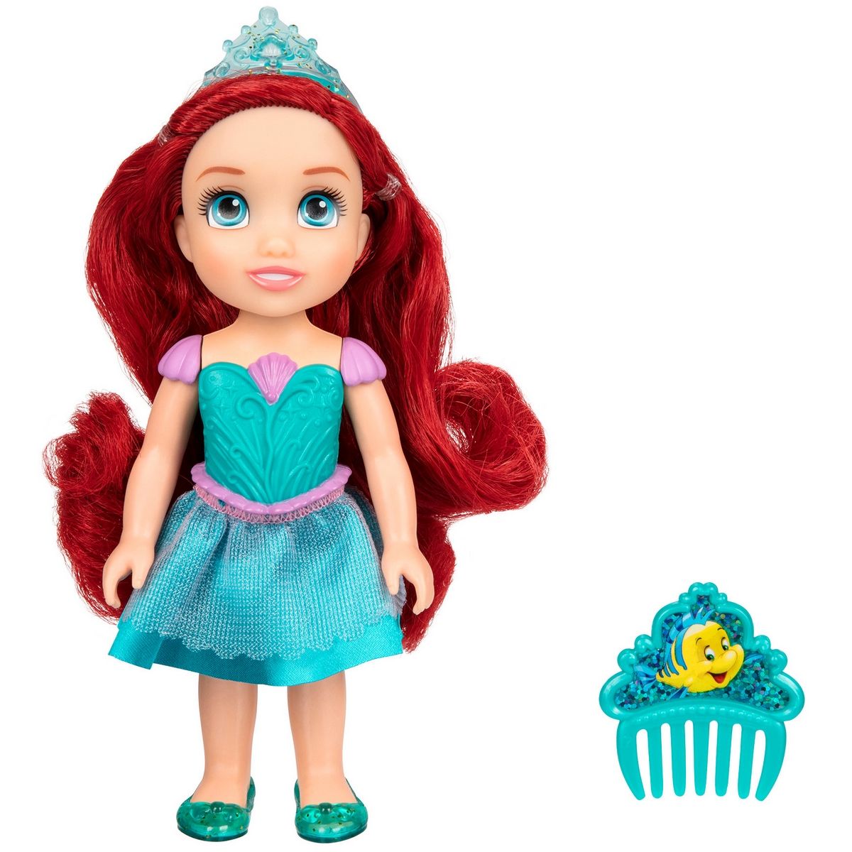 ANSALDO - Muñeca 15 cm Disney con Peine - Ariel