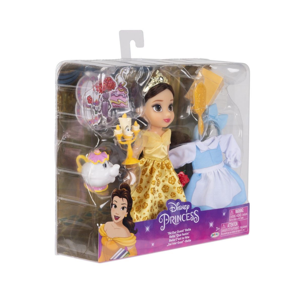 DISNEY - Muñeca15 cm con accesorios princesas de disney - Bella