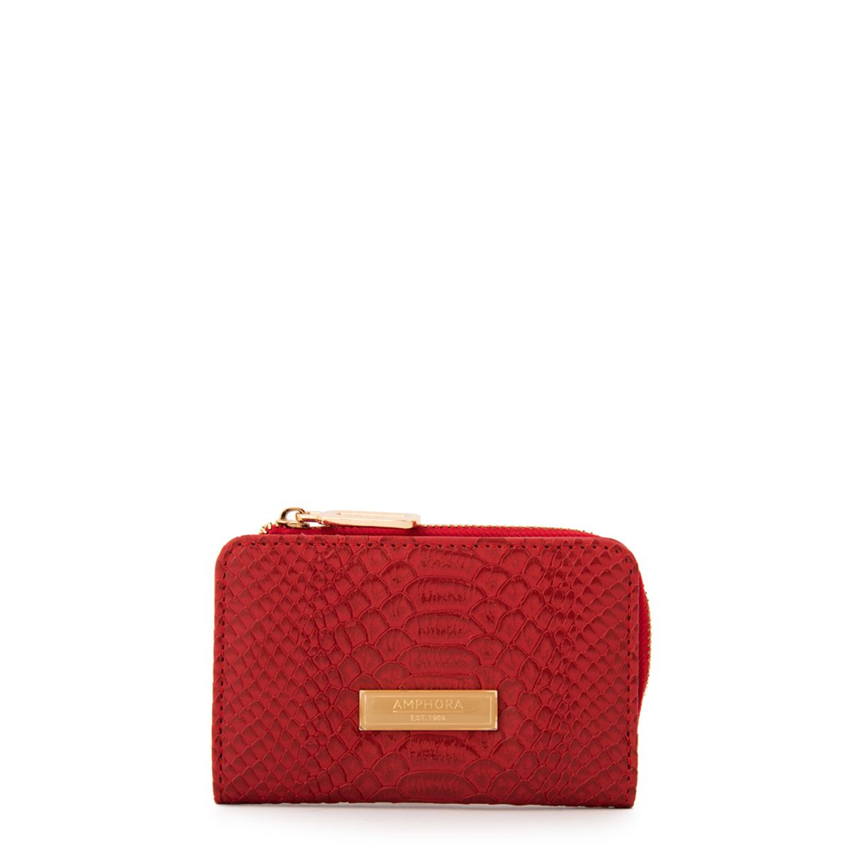 AMPHORA - Billetera luisa pequeña rojo