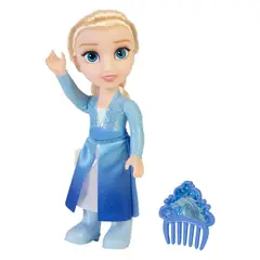 FROZEN - Muñeca con accesorios de disney- elsa vestido celeste