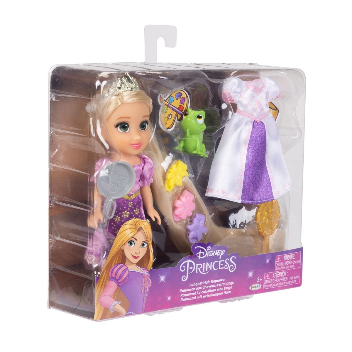 DISNEY - Muñeca 15 cm con accesorios princesas de disney - Rapunzel