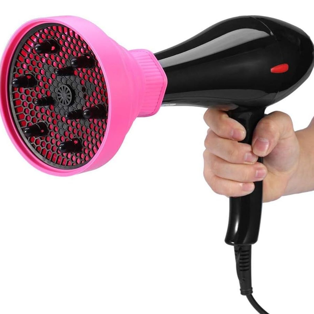 GENERICO - Difusor Para Secador De Cabello De Silicona Plegable Rosa