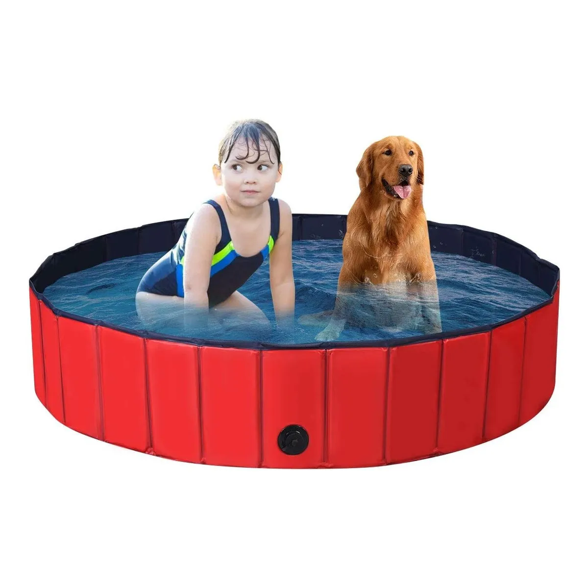 GENERICO - Piscina Para Perros Piscina Plegable Mascotas Perro 120x30cm