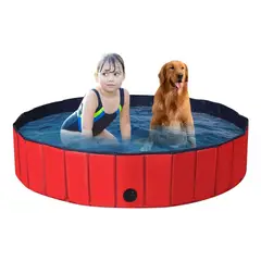 GENERICO - Piscina Para Perros Piscina Plegable Mascotas Perro 120x30cm