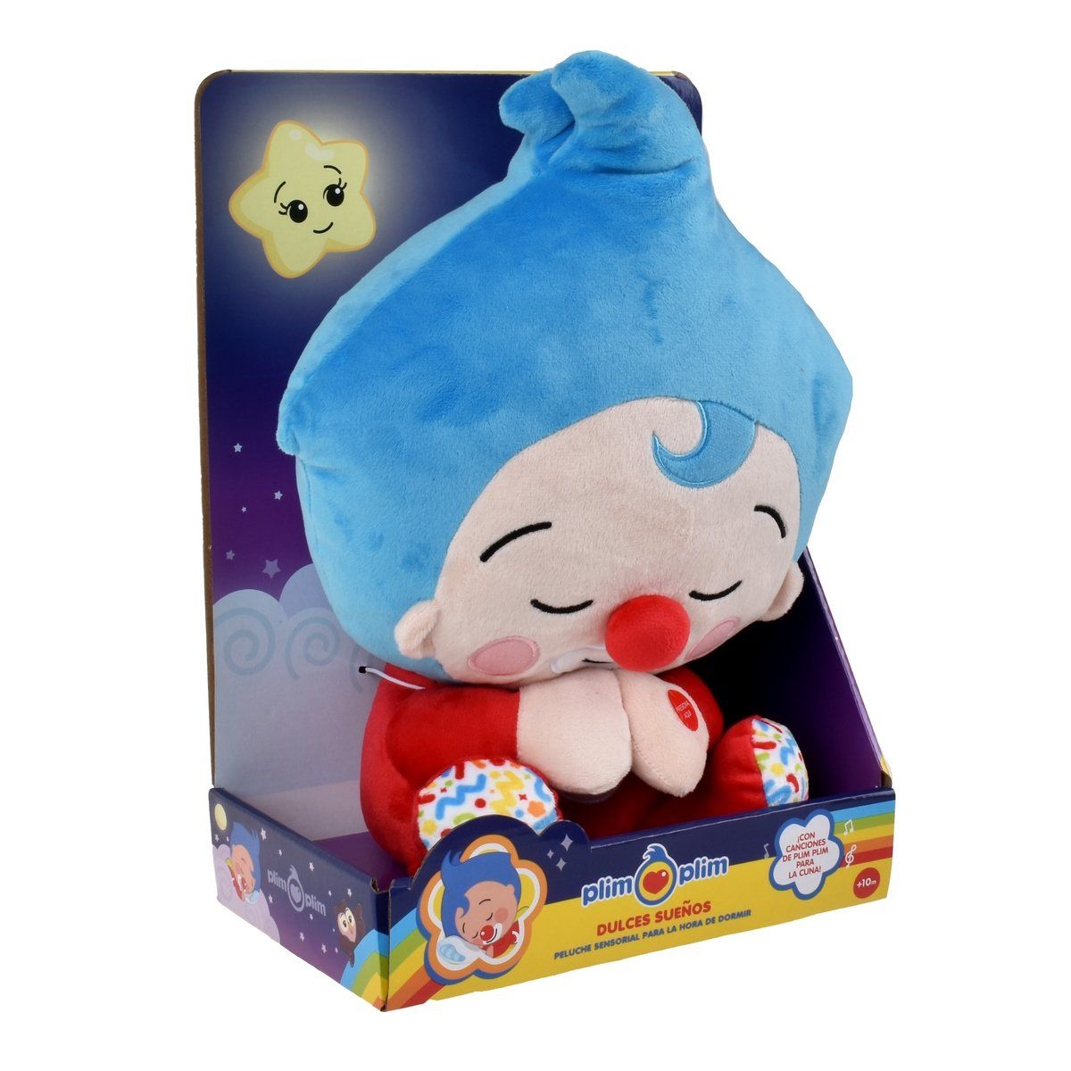 ANSALDO - Peluche para dormir 30 cms con musica plim plim