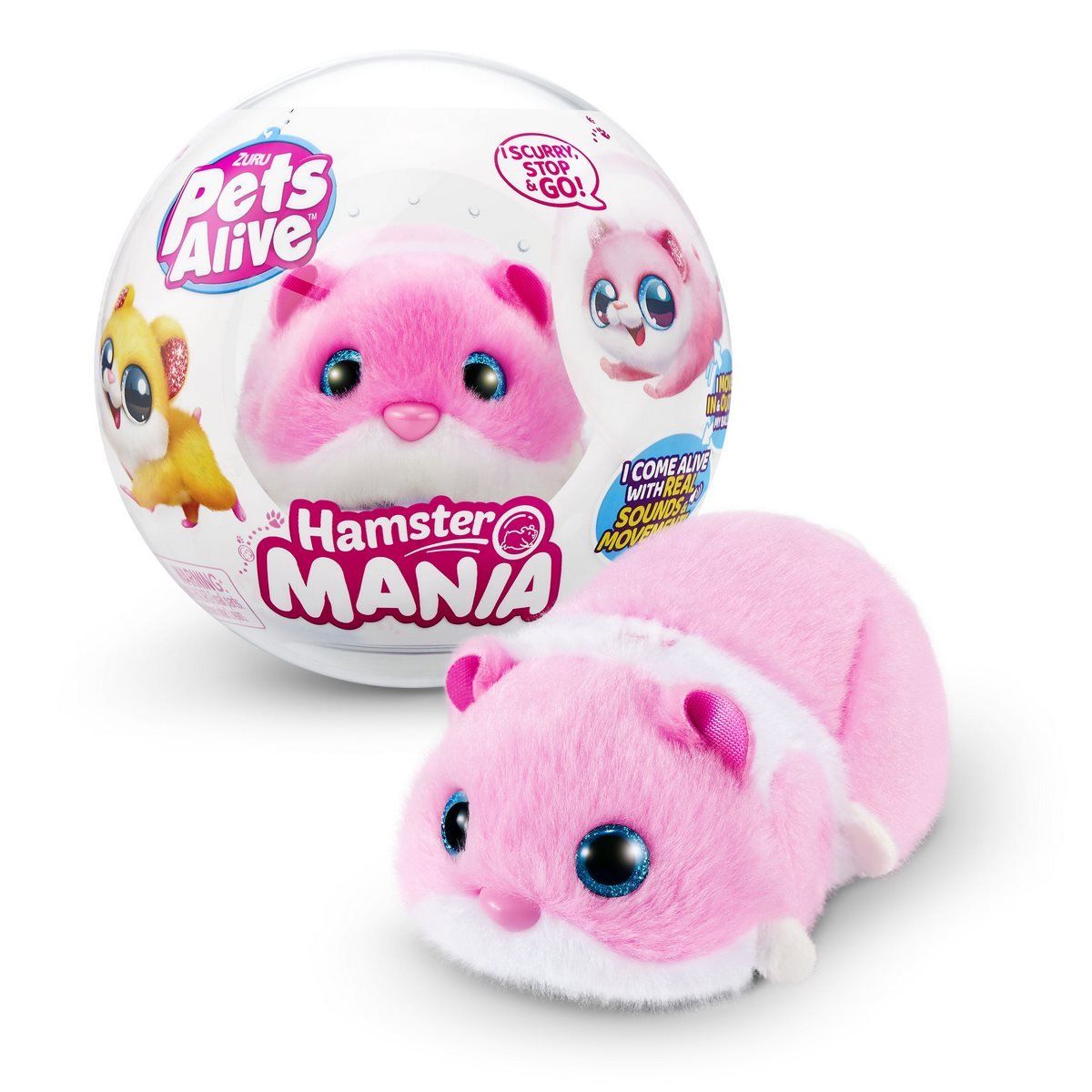 ZURU - Hamster Caminador En Bola Pets Alive Zuru - Rosado