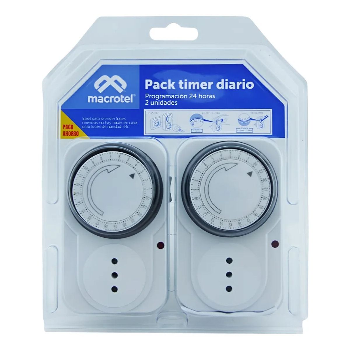 GENERICO - TIMER DIARIO PACK-2 Macrotel programacion 24h