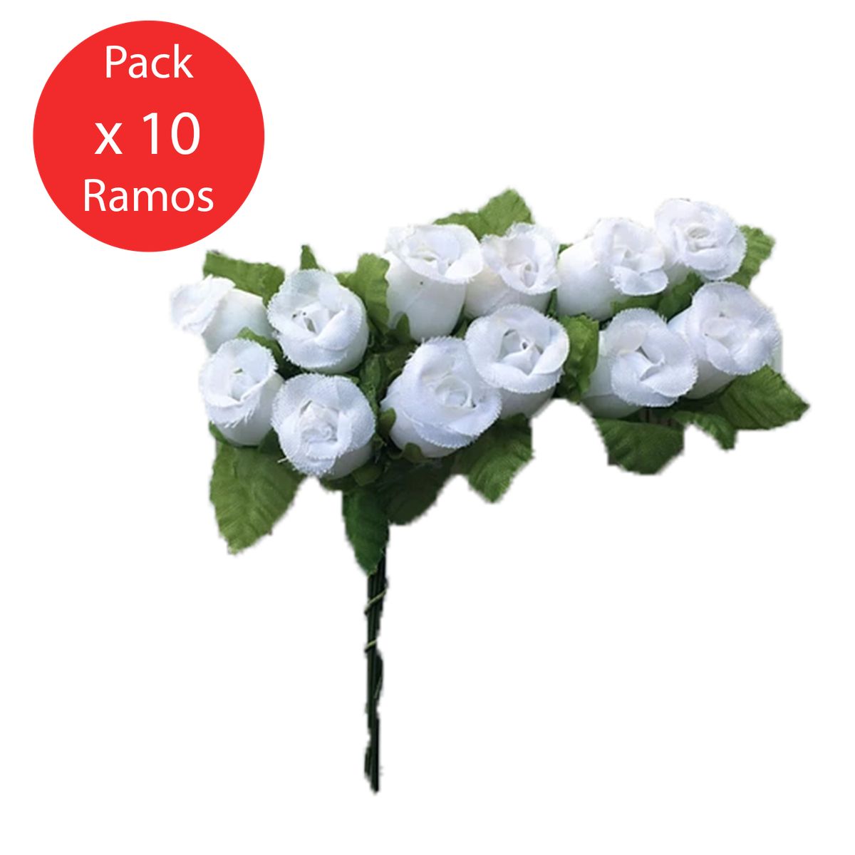 GENERICO - Flores - besitos - 10 ramos de 12 flores c/u