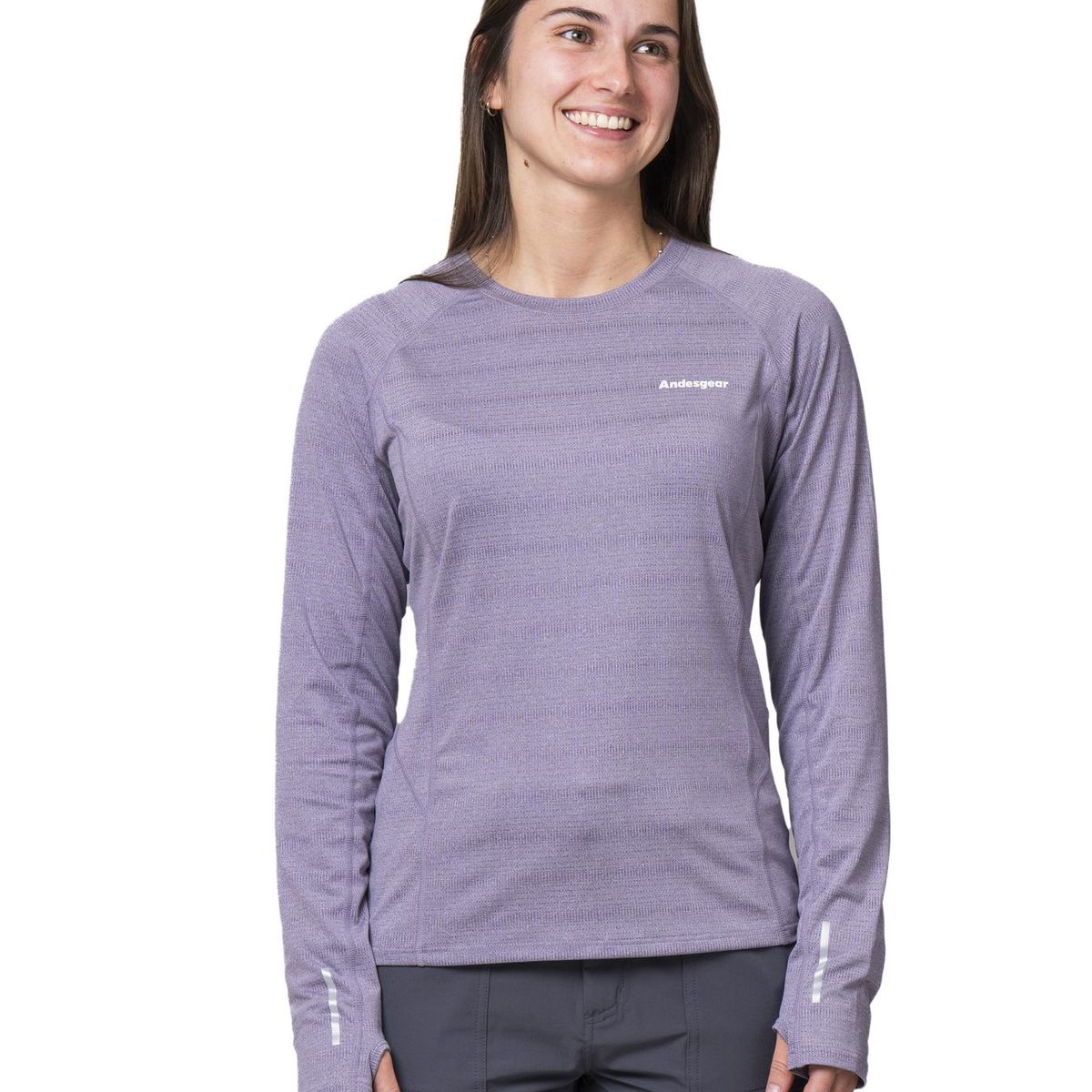 ANDESGEAR - Polera Mujer Vizcachas Morado Andesgear