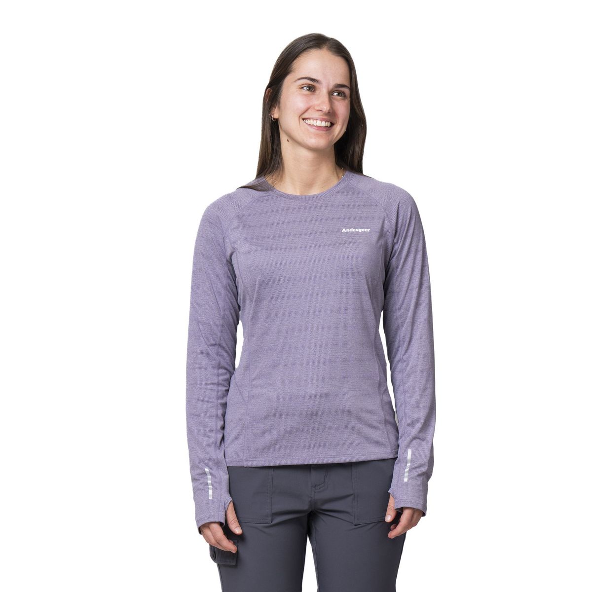 ANDESGEAR - Polera Mujer Vizcachas Morado Andesgear