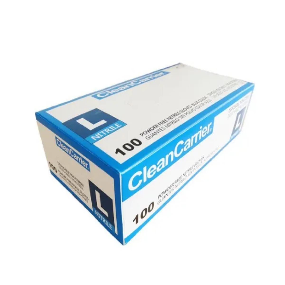 CLEANCARRIER - Guante Nitrilo Azul CLEANCARRIER Talla L Caja X 100 Unidades