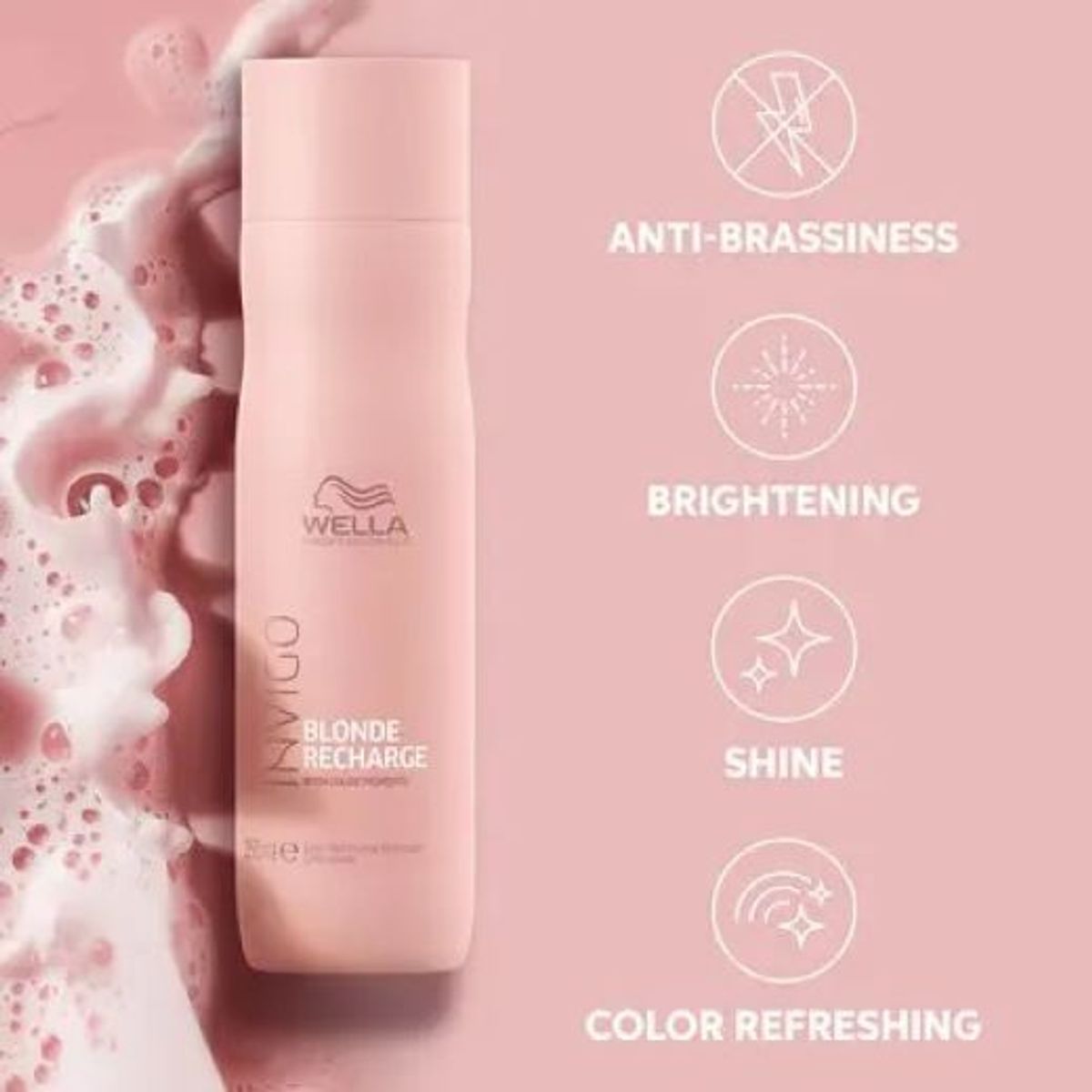 WELLA - Shampoo Blonde Recharge Wella 250ml Cabellos Rubios