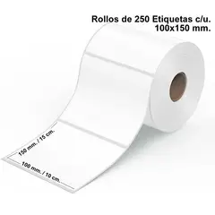 SMART BAGS - Rollo De Etiquetas Termicas Autoadhesivas 100x150. 250 uni