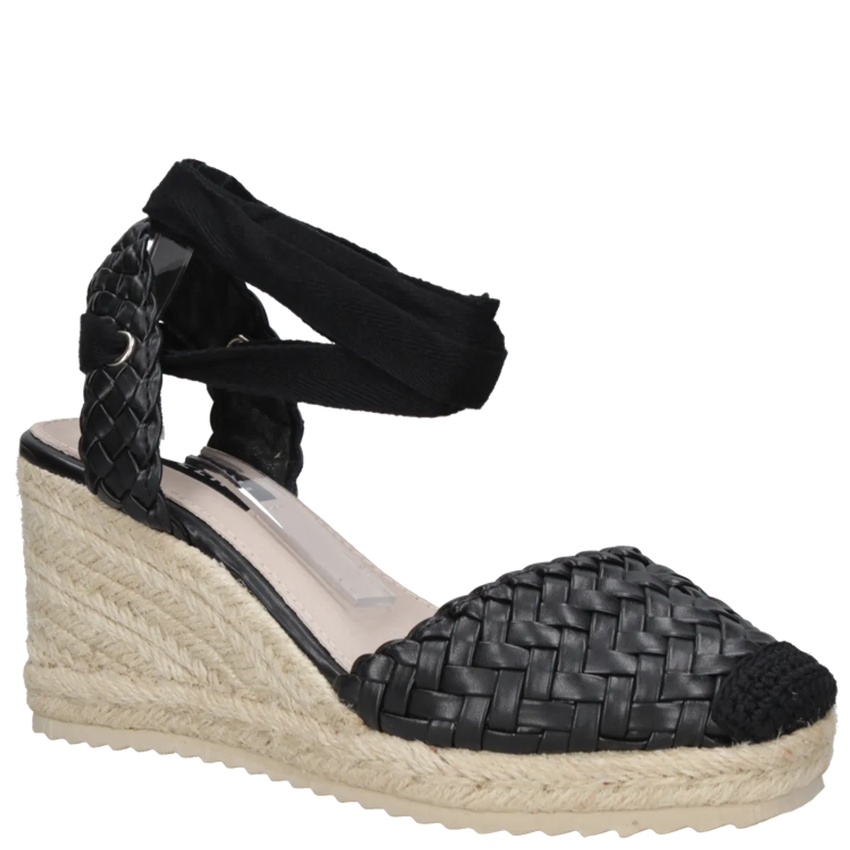POLLINI - Sandalia Casual Mujer Negro Pollini