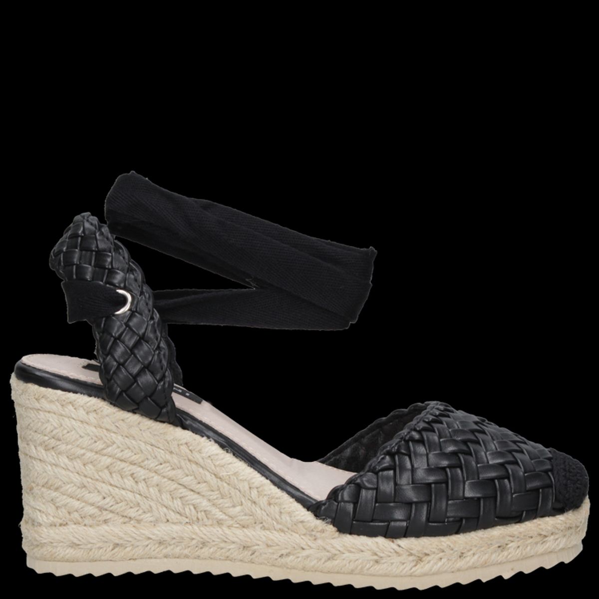 POLLINI - Sandalia Casual Mujer Negro Pollini