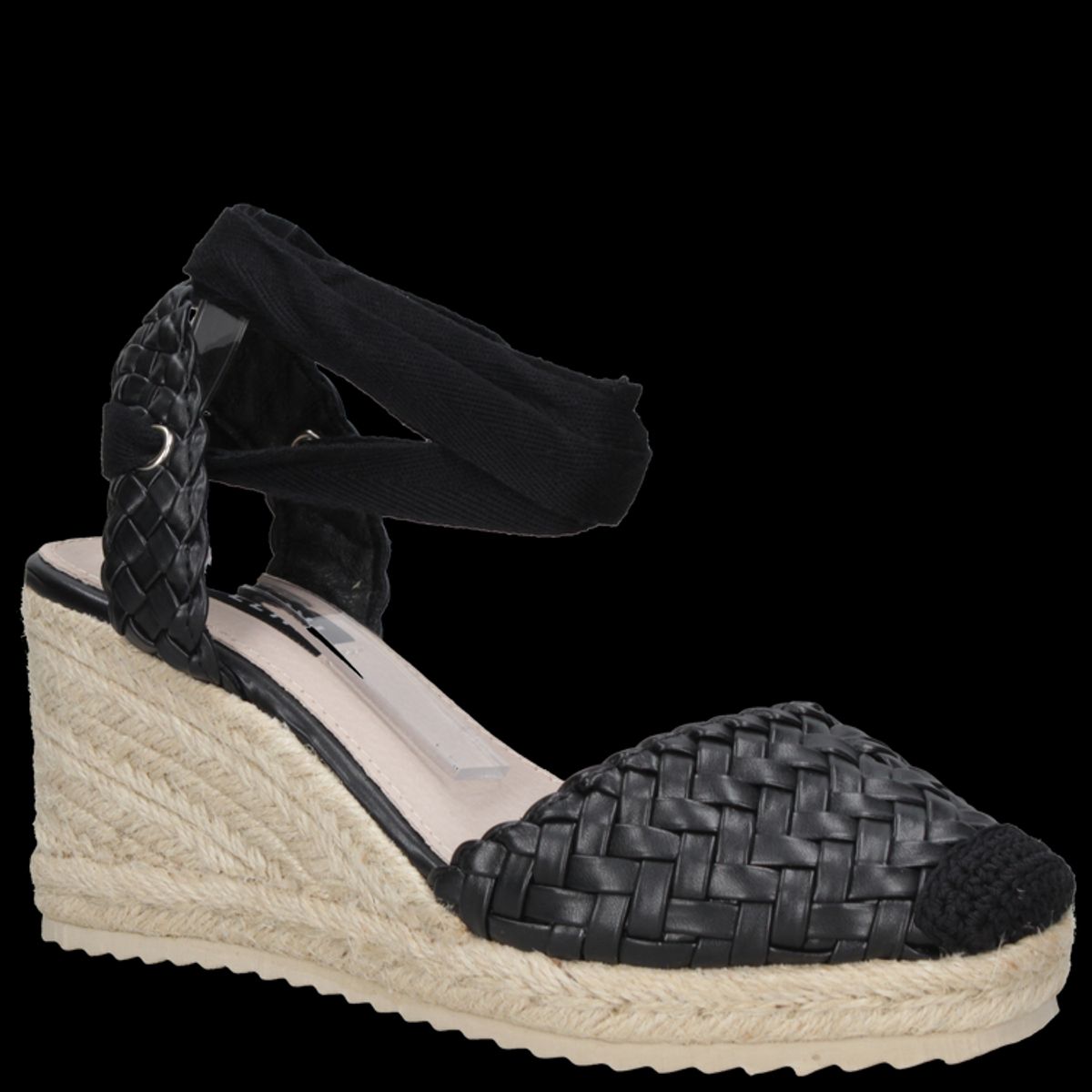 POLLINI - Sandalia Casual Mujer Negro Pollini