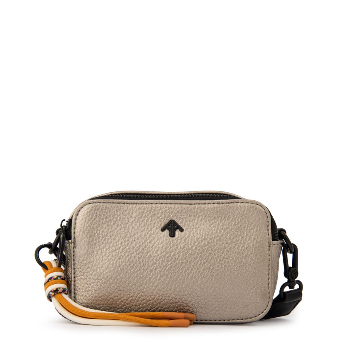 AMPHORA - Cartera bandolera tina pequeña plateado oscuro