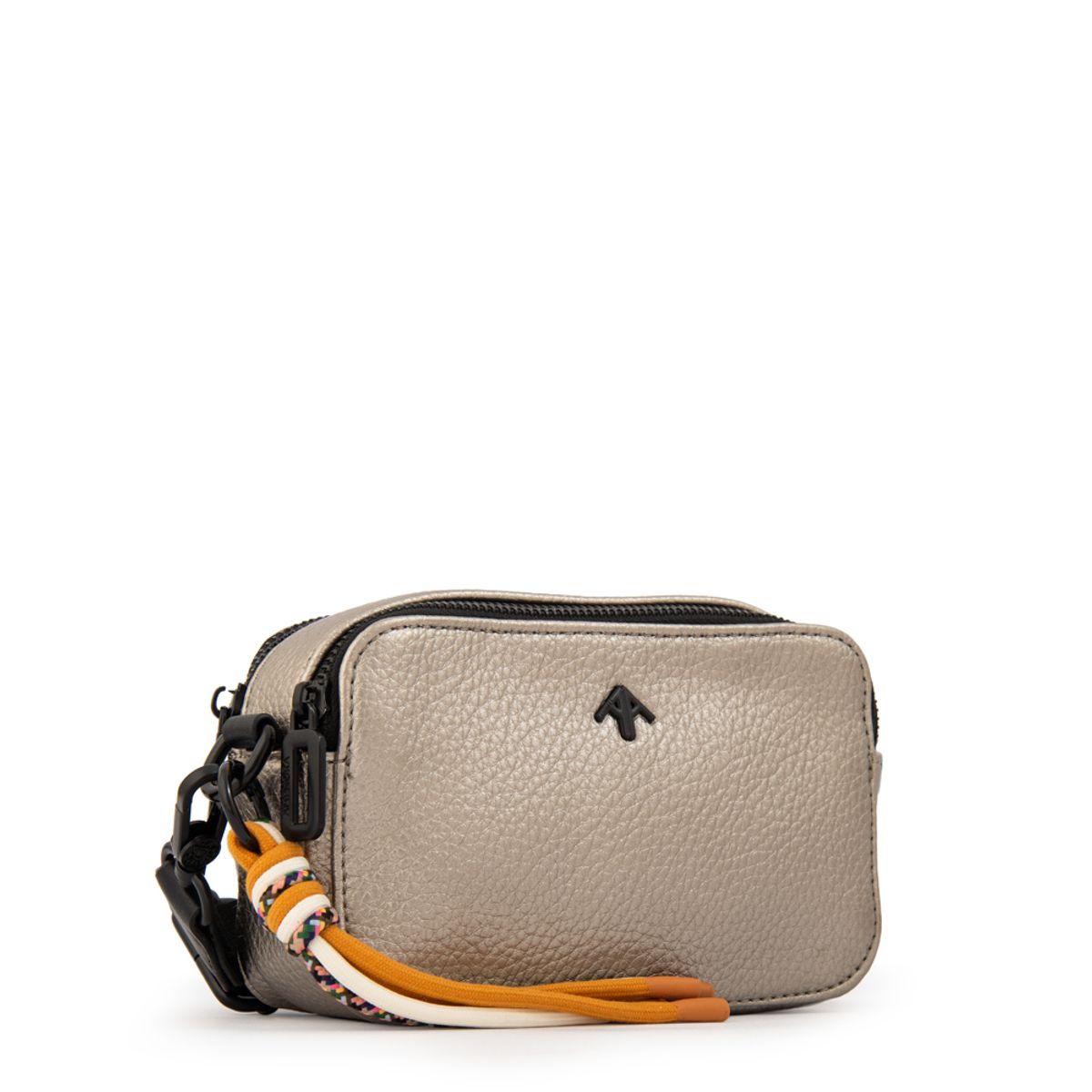 AMPHORA - Cartera bandolera tina pequeña plateado oscuro