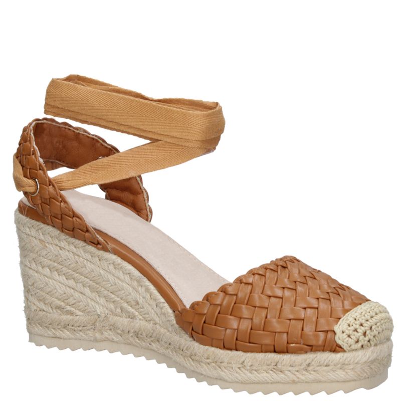 POLLINI - Sandalia Casual Mujer Marrón claro Pollini
