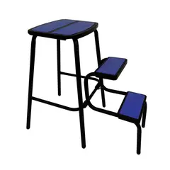 AGM - Piso escala Titán Negro / Azul durabilidad y resistencia