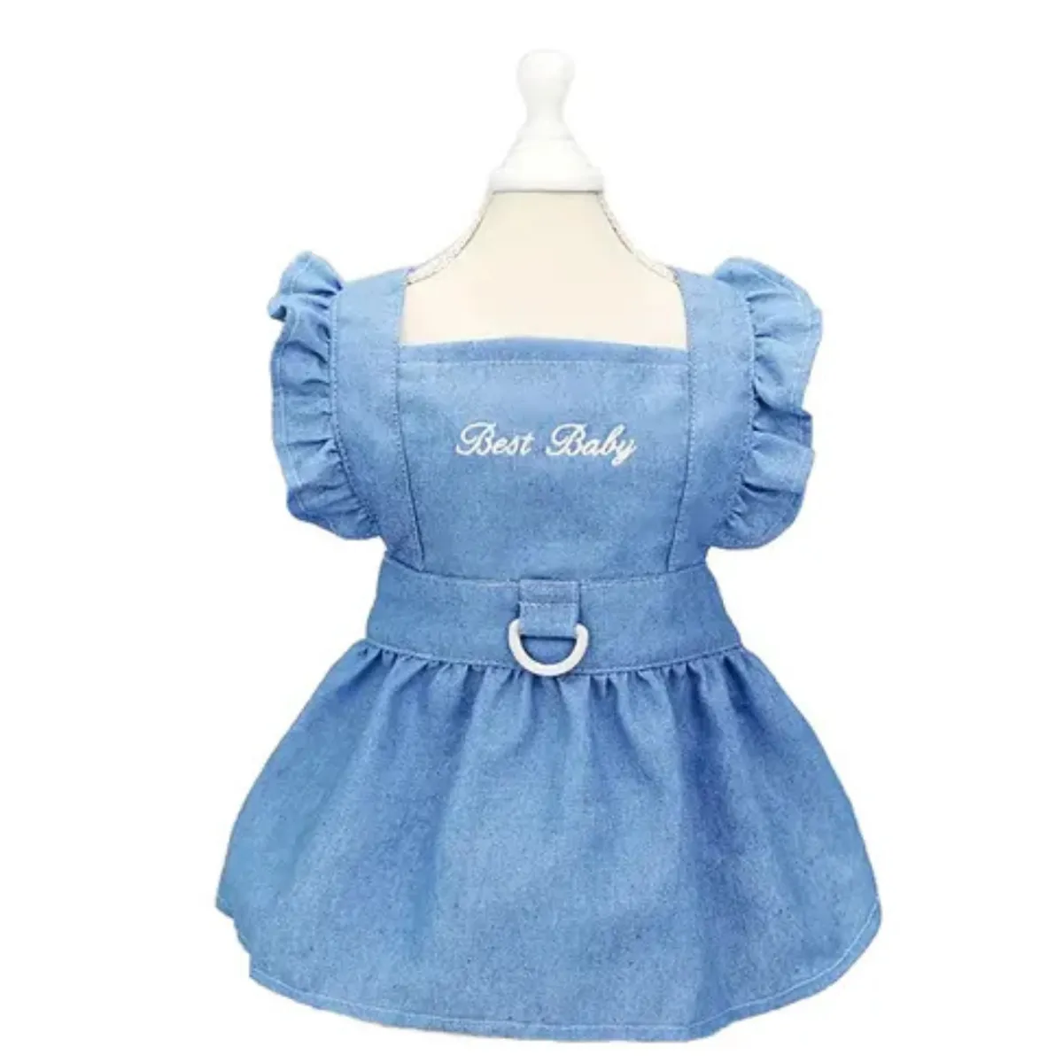 GENERICO - Vestido Denim Ropa Para Mascota Perro Gato Con Hebilla