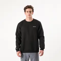 MARMOT - Poleron Hombre Chest Logo Crew Negro