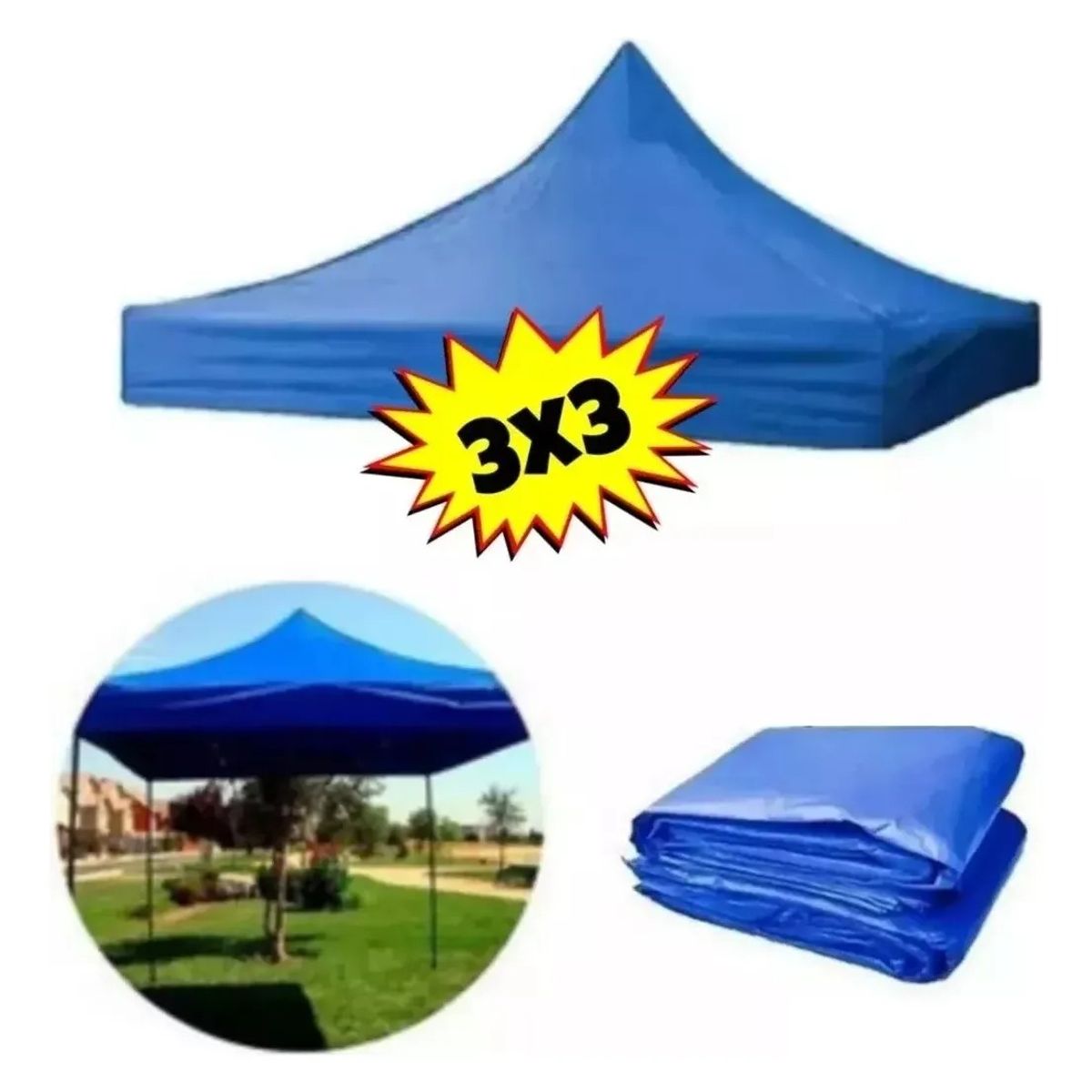 GENERICO - Repuesto De Techo Para Toldo 3x3 Mt Impermeable Filtro Uv