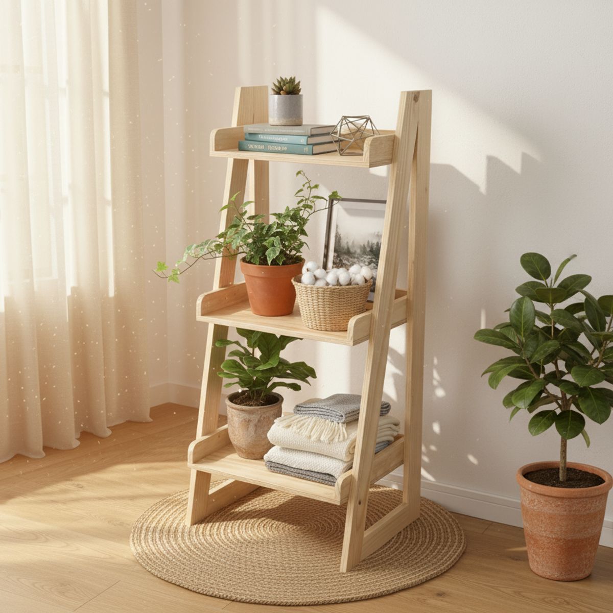 MUEBLES NATIVA - Repisa Campera Chica