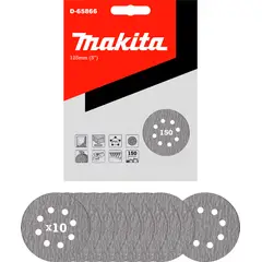 MAKITA - Disco de Lija Abrasivo 125mm Grano 150 D-65866