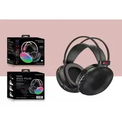 GENERICO - Audífonos Rgb Led Pg580 Bluetooth Inalámbricos Negro
