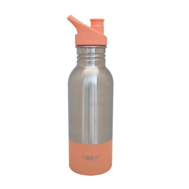 KEEP - Botella Metálica Naranjo Salmón 600 ml Keep