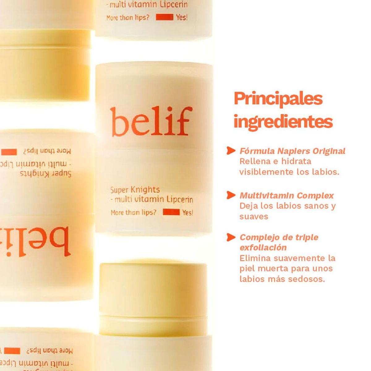 BELIF - Bálsamo Labial Lipcerin Multivitamínico Belif Super Knights