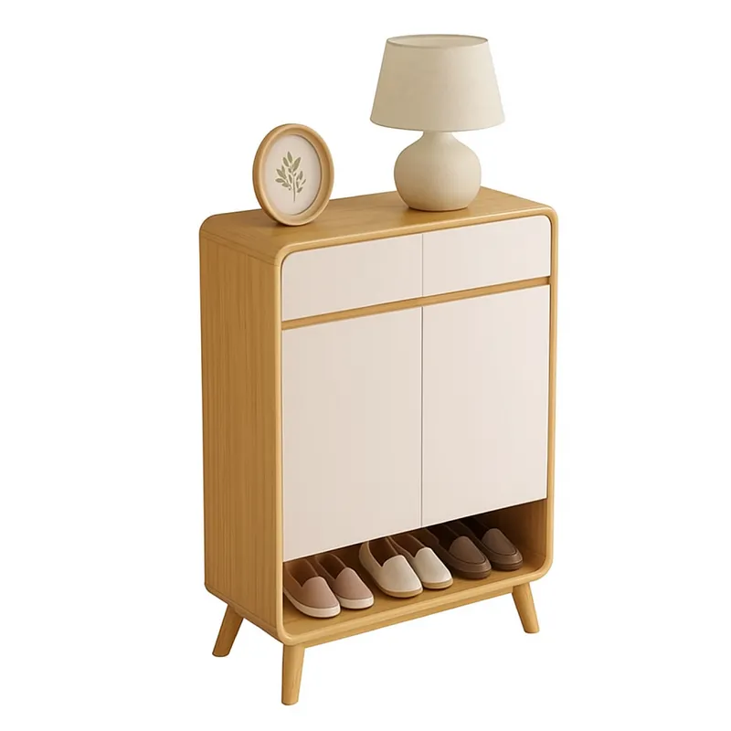 MUNDO ONLINE - Zapatero Round Toe 2 Puertas Con Cajones Maple 60cm