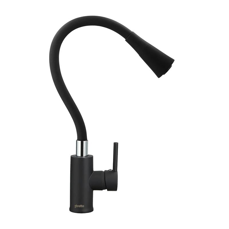 STRETTO - LLave Monomando Grifería Para Lavaplatos Monocontrol Veletri Flessi Stretto