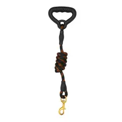 GENERICO - Correa de Cuerda con Mango y Mosquetón 120 cm - Cafe