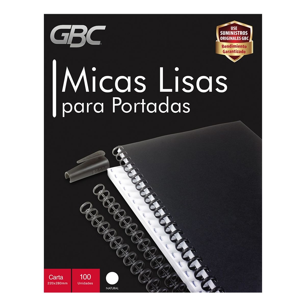 GENERICO - Mica Transparente Carta GBC – Pack 100 Unidades