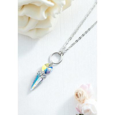 Imagen 2 del producto Collar Mystic Plata 925 creado con cristales de Swarovski® Aurora Boreal