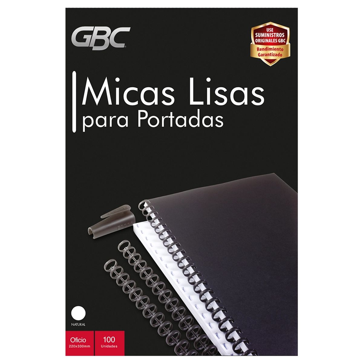 GENERICO - Mica Transparente Oficio GBC – Pack 100 Unidades
