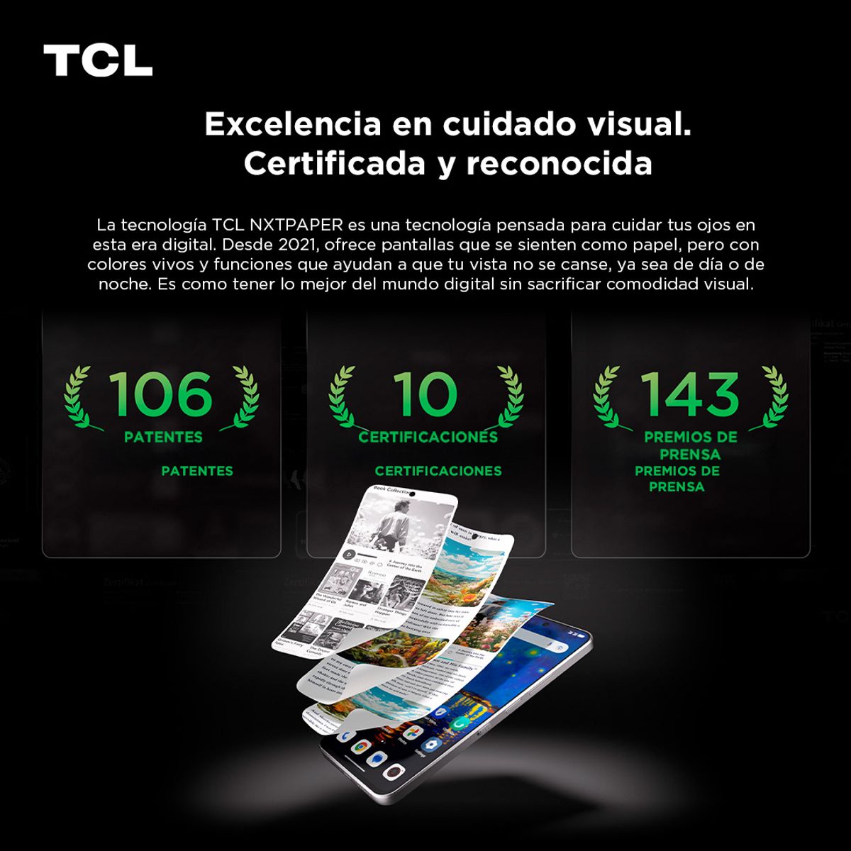 TCL - Smartphone TCL 60 NXTPAPER ULTRA 512GB + Lápiz + Flip Case
