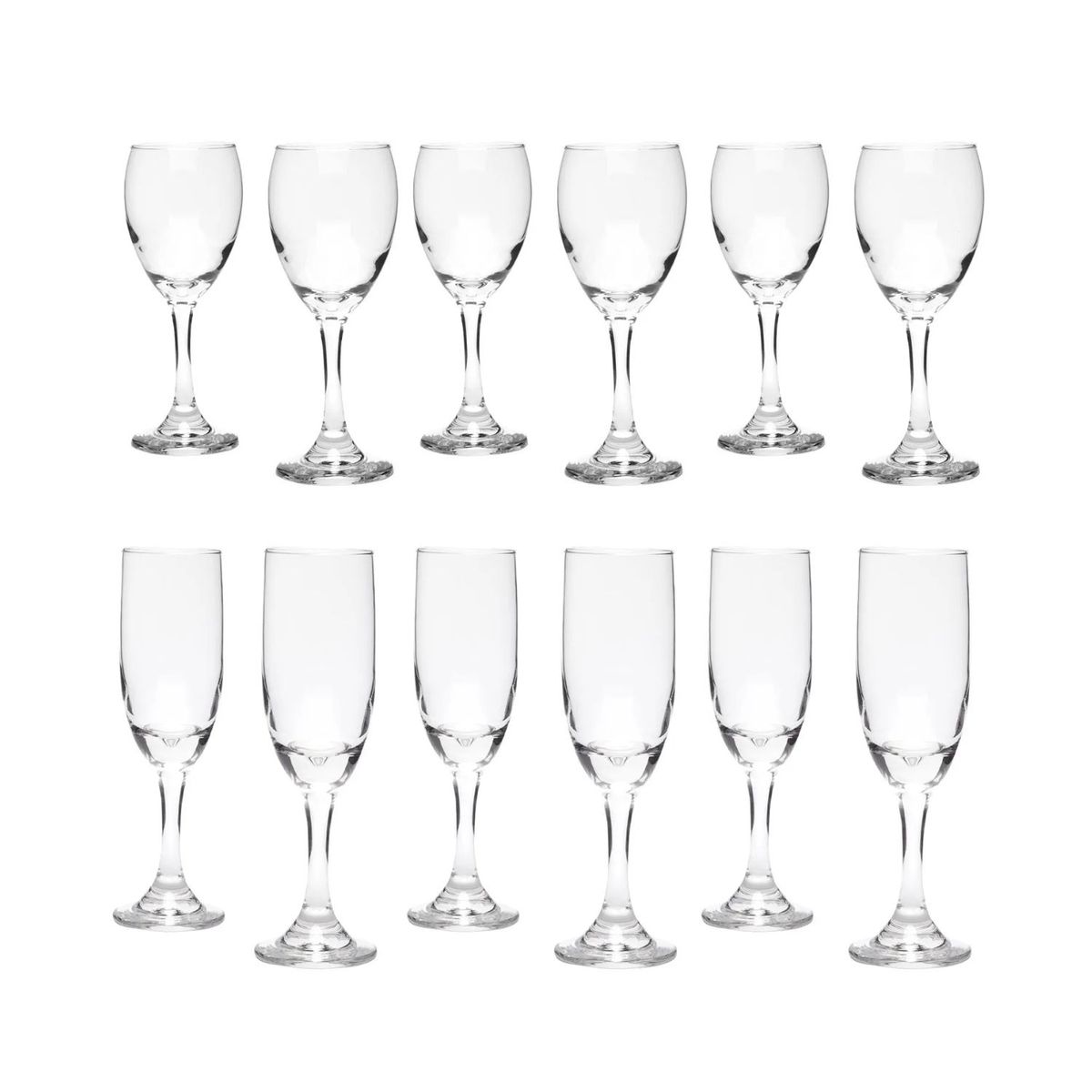 CRISTAR - Set 12 Copas Vidrio Versalles