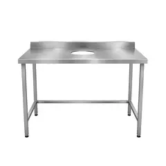 IMAS - Mesón Desconche Acero Inoxidable Medidas 140x60x85 Cm