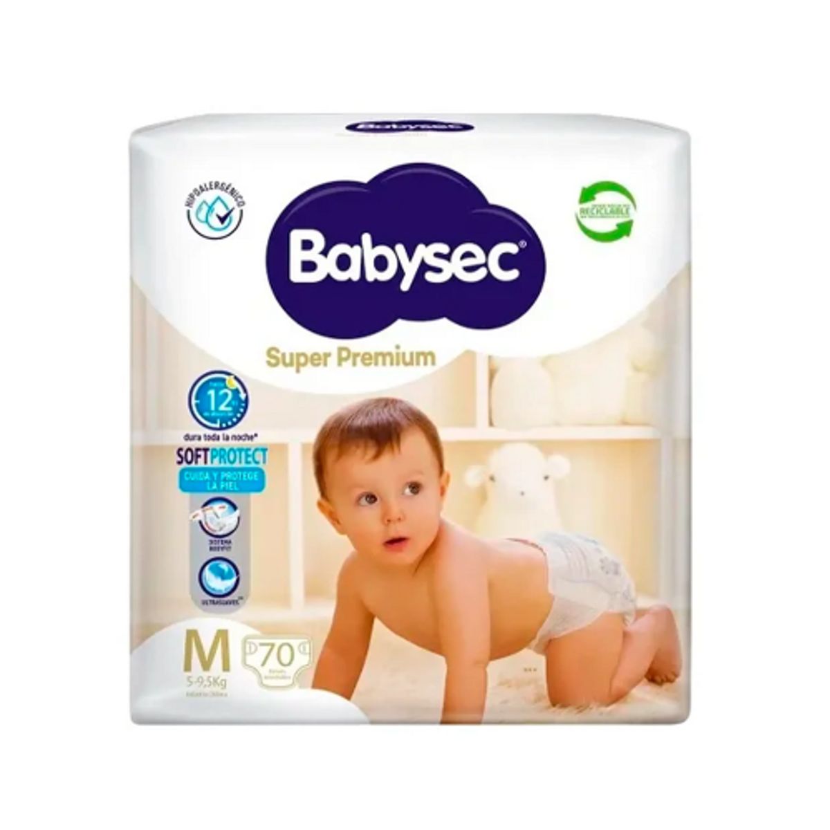 BABYSEC - Pañal Babysec Super Premium M 70