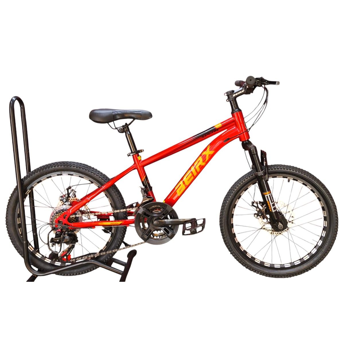 GENERICO - Bicicleta Aro 20 Beirx Con Freno Disco Y 21 Vel. Rojo