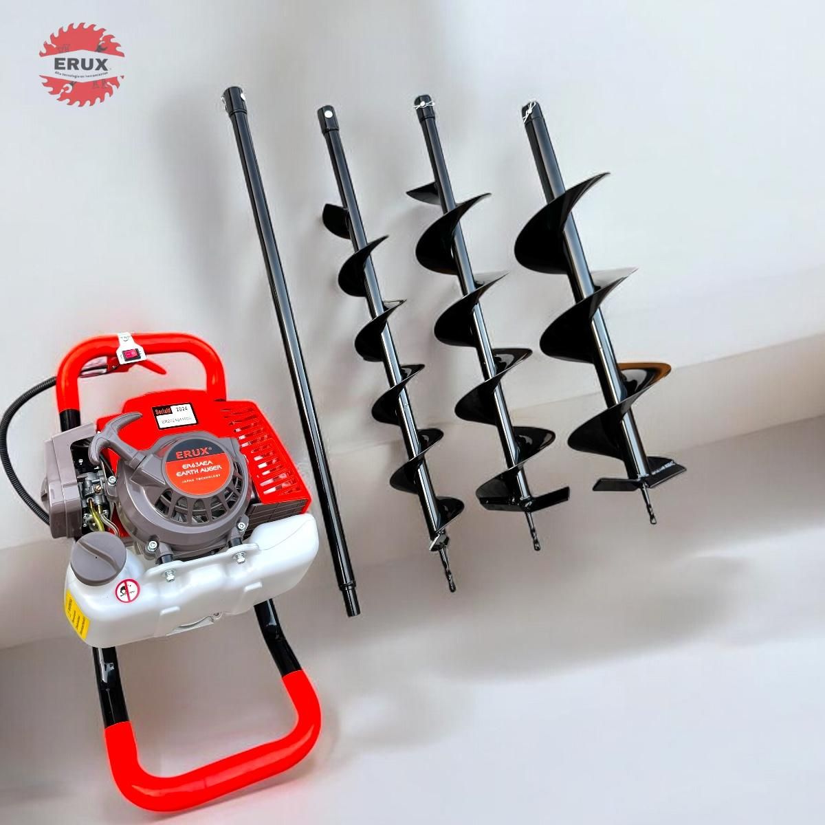 GENERICO - Barreno Ahoyador 63cc + 3 Brocas + Extension - Licencia Japones