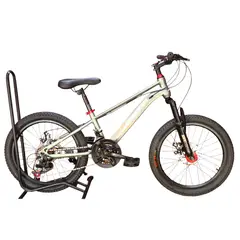 GENERICO - Bicicleta Aro 20 Brxing Con Freno Disco Y 21 Vel. Gris Blanco