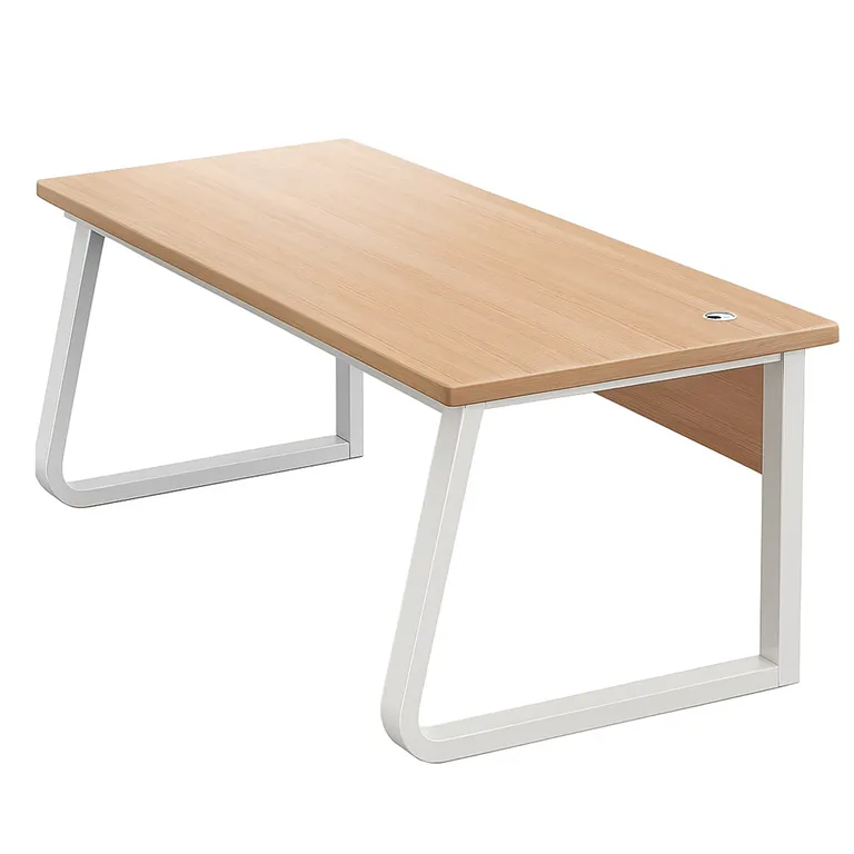 Escritorio Oficina Round Leg Posh Antideslizante Maple 120cm