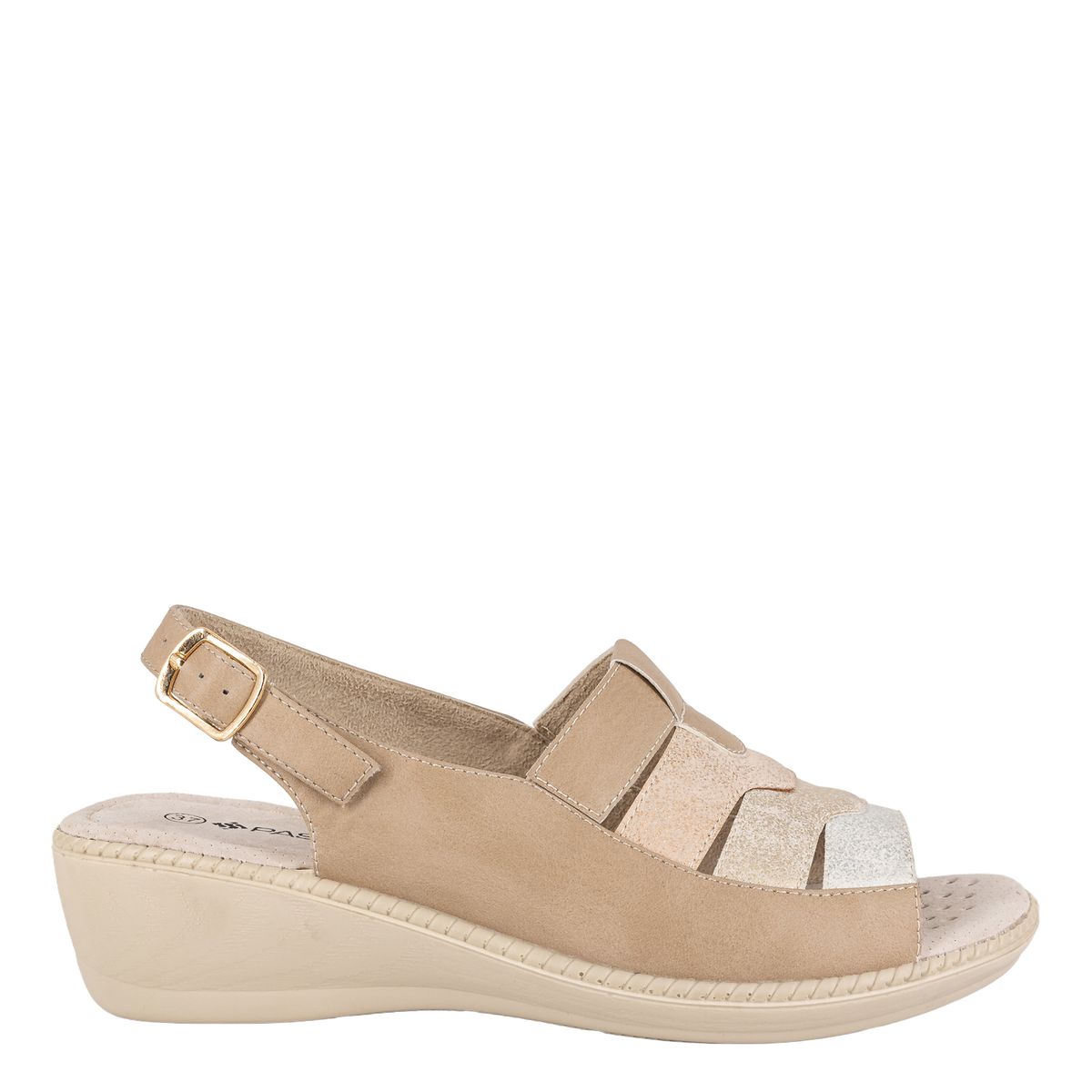 PASSER - Sandalia Mujer Beige Lago Passer